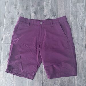 Under Armour Men's Deep Purple Flat Front Shorts
